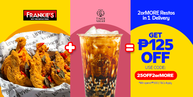 2orMORE restos in 1 delivery!