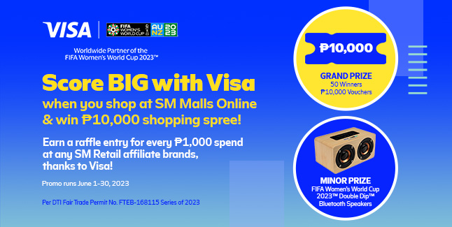 Score Big with Visa: Win P10,000 when you checkout!