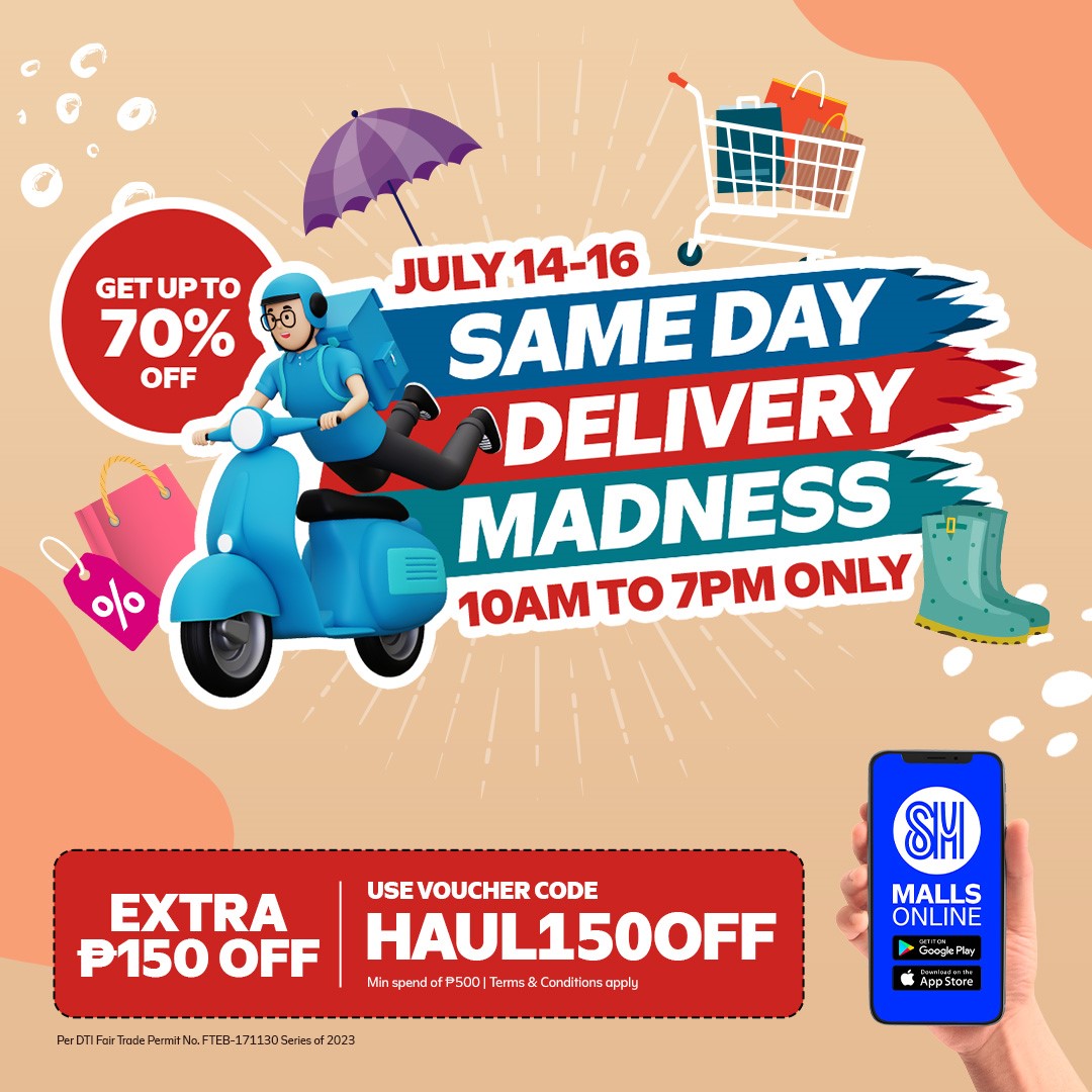It’s SAME DAY DELIVERY MADNESS once again!