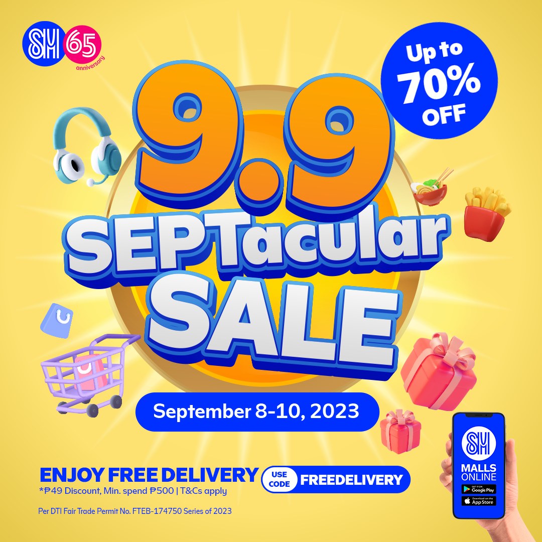 9.9 SEPTacular SALE is here