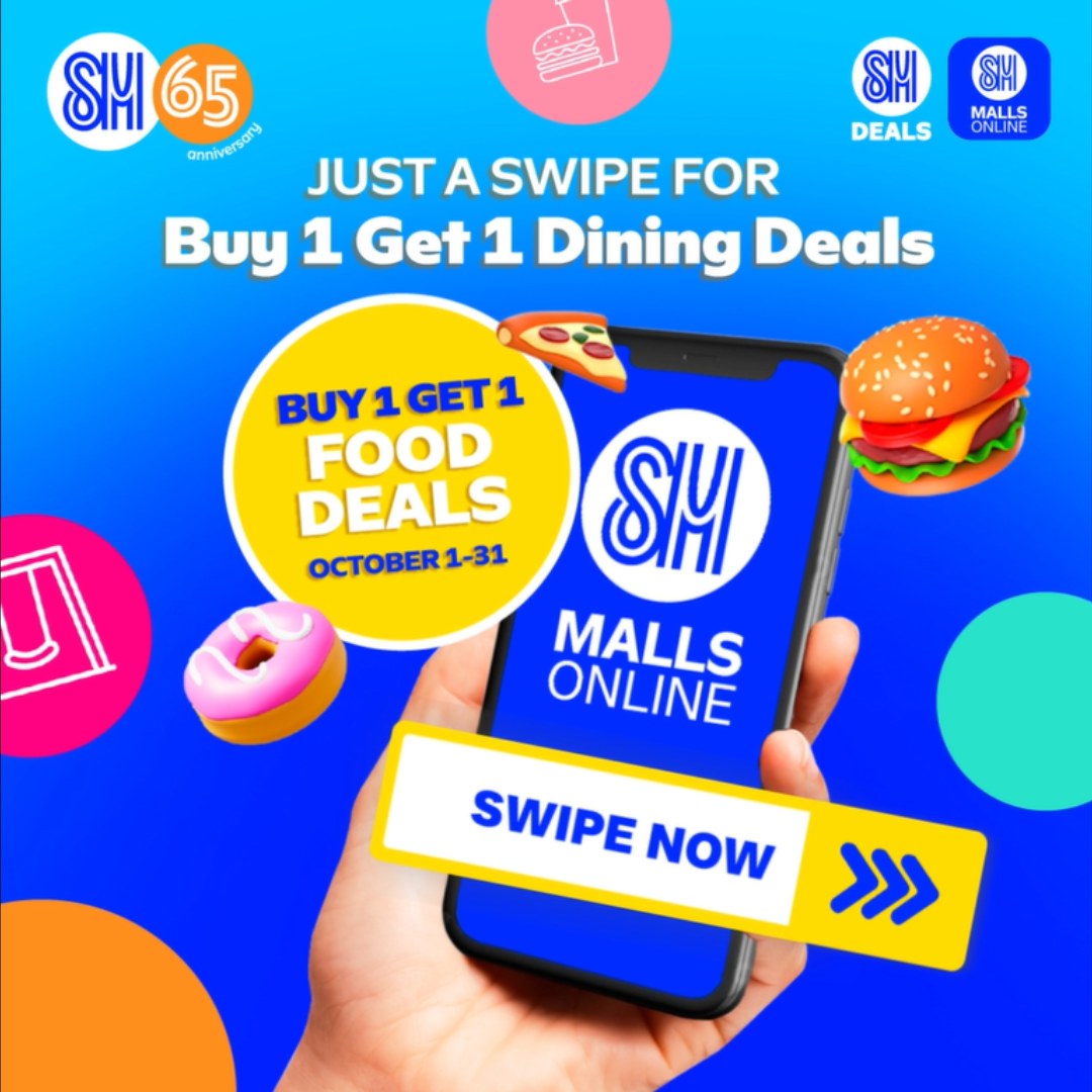 Swipe to avail BUY 1 GET 1 Deals this Supermonth!
